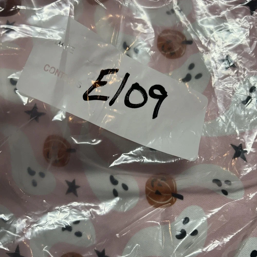 Pink Ghosts Pumpkins Tablecloth Cupcakes & Cashmere Halloween Fabric 48x80